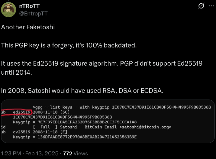 James Browning PGP key analysis